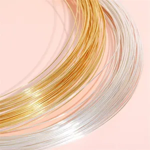 High-quality 14K gold and silver filled copper wire for DIY jewelry making and crafting
