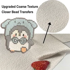 White coarse texture polyester ironing cloth for DIY Perler beads and handicrafts