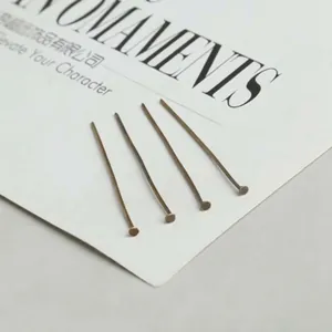 30mm ancient bronze T-shaped head pins for DIY jewelry making findings, 380 pieces