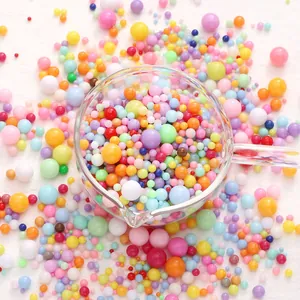 Perles Rondes en Acrylique Sans Trou Couleur Unie Perles en Vrac Pour La Fabrication de Bijoux Bracelet Collier DIY Accessoires de Bricolage