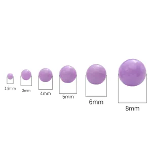 Set de perles rondes en acrylique violet 1,8mm à 8mm pour création bijoux DIY
