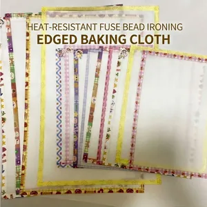 Heat Resistant Ironing Paper For Fuse Beads DIY Crafting Matte Translucent Baking Cloth Reusable Ironing Sheet Accessory