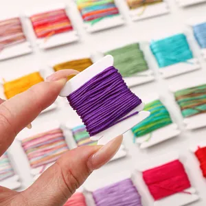 Detailed view of 0.8mm purple nylon cord spool for DIY jewelry making and crafts
