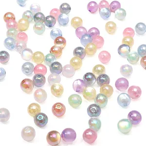 Bunte UV-beschichtete Acryl-Gelee-Katzenaugenperlen für DIY-Schmuckherstellung und Basteln