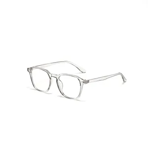 Gafas cuadradas transparentes minimalistas de material TR90 de alta calidad para hombre y mujer
