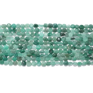 Natural Stone Irregular Tumbled Loose Beads For DIY Jewelry Making Bracelet Necklace Accessories Green Aventurine Amethyst Rose Quartz Citrine
