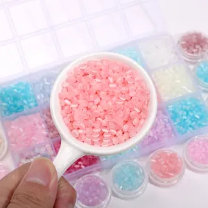 Pink glass donut cat eye beads for DIY handmade jewelry bracelets and necklaces