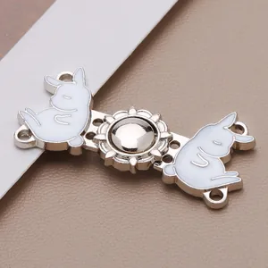 Vintage metal rabbit clasp button for waist cinching on traditional Chinese Hanfu dresses