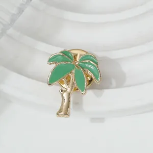 Hawaii Stil Emaille Kokospalme Brosche Legierung Ananas Anstecknadel Vintage Tropische Palme Reversnadel Für Damen Schmuck Geschenk