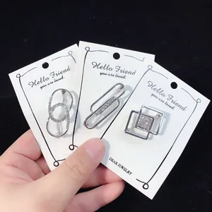 Mode Legierung Strass Brosche Nadel Für Damen Geometrische Taille Straffung Anti-Exposition Schnalle Perle Dekorative Brosche