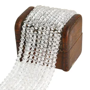 Sparkling 3mm transparent faceted glass crystal bicone beads for DIY handmade jewelry making