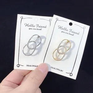 Elegante Taillen-Einstellnadeln mit Strass in Gold und Silber für modische Röcke