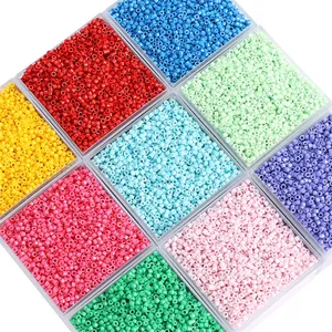 Set di perle di vetro in colori a olio per la creazione professionale di gioielli fai da te