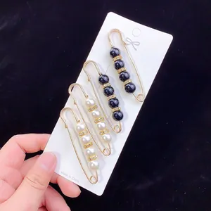 Legierung Künstliche Perle Brosche Pins Für Damen Einstellbare Taillenstraffung Pins Strass Mode Brosche Schmuck Geschenk