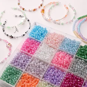 Creamy Round Glass Seed Beads For DIY Jewelry Making Macaron Color Handmade Bracelet Necklace Accessory