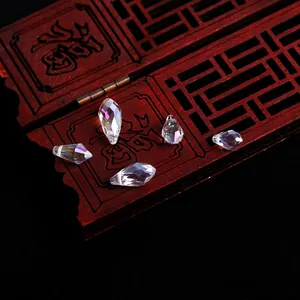 Glazen Druppel Gefacetteerde Losse Kralen Zijgat Kristal Iriserende Kralen Voor DIY Armband Ketting Sieraden Maken Accessoires