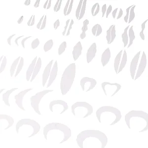 Sagome fustellate bianche assortite per accessori per capelli cinesi tradizionali DIY