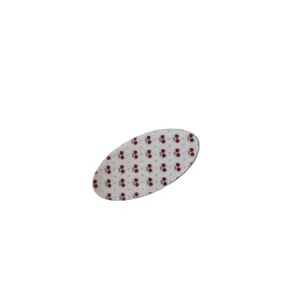 Sweet cherry pattern oval acetate hair clip vintage style side barrette for girls