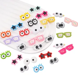 Assortiment de patchs pour yeux et lunettes en résine pour bricolage de poupées