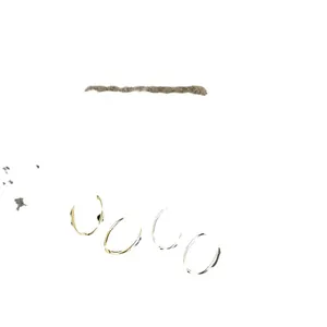 Set di orecchini a cerchio ovali minimalisti in metallo con finiture oro e argento