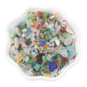 3-5mm bunte zerstoßene Achat- und Kristallsteine für DIY-Schmuck und Bastelarbeiten