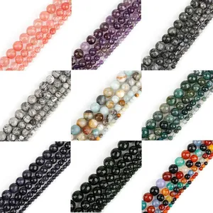Faceted Natural Stone Agate Beads For DIY Jewelry Making Bracelet Necklace Accessories Loose Beads Dyed Color Stone