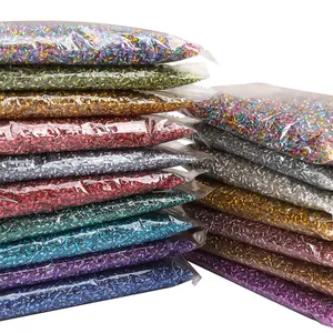 Colorful 2/3/4mm silver-lined glass seed beads bags for DIY jewelry crafting