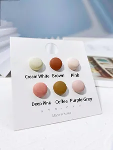 Set di 6 bottoni magnetici colorati opachi anti-esposizione per camicie da donna