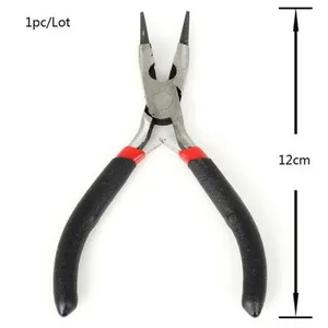 Professional 12cm black handle jewelry making pliers for DIY handmade accessory