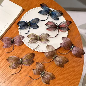 Elegante Libel Broche Koperdraad Geweven Spelden Met Strass Accenten Voor Vrouwen Luxe Insect Sieraden Voor Blazers Jassen Kostuum Accessoires