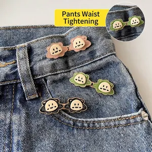 Broches décoratives en forme de lion pour resserrer la taille des jeans en denim