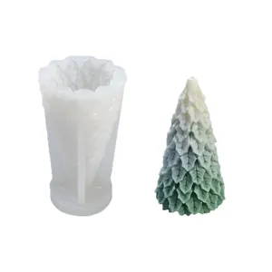 Weihnachtsbaum Silikonform für DIY Duftkerzen und Basteln von Kuchendekorationen.