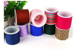 Fils de jade colorés de 0,8 mm pour la création de bijoux DIY et le nouage artisanal