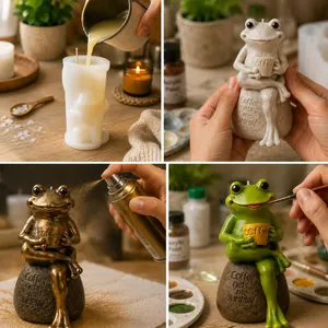 Passaggi per creare una candela a rana con stampo in silicone 3D