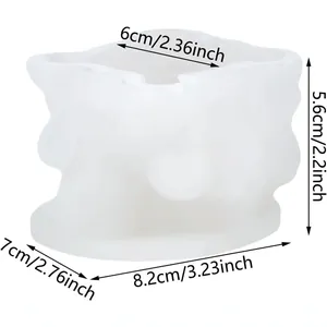 Moule en silicone en forme de tortue pour bougies DIY, dimensions 8.2x7x5.6cm