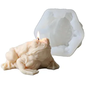 Money toad silicone mold for DIY aromatherapy candles, plaster crafts and home decoration