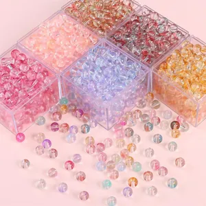 8mm colorful jelly bubble round loose beads for DIY handmade jewelry bracelets