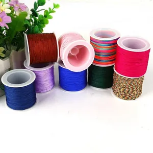 Fils de jade de Taiwan 0,8 mm assortis pour création de bijoux DIY et nœuds chinois