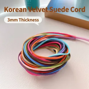 Faux Suede Korean Velvet Cord For DIY Jewelry Making Dream Catcher Braided Necklace Bracelet String Multicolored Craft Supplies Soft Decorative Rope