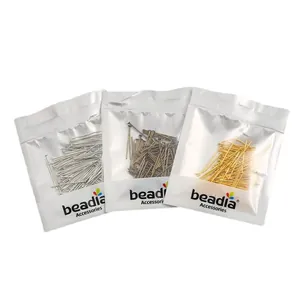 Set of 200pcs T-shaped flat head pins in three colors for DIY jewelry making beadwork