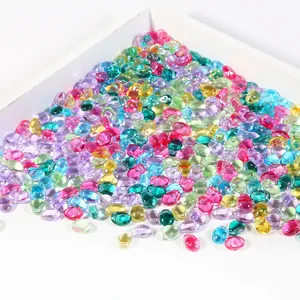 Perles de verre colorées en forme de pétale de tulipe pour bijoux DIY 50 pièces