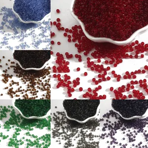 Multicolor transparent glass seed beads in 2mm 3mm 4mm for DIY jewelry and crafts