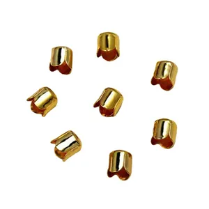 Perles d'Espacement en Métal Vintage Forme de Fleur Capuchons Fermoirs d'Extrémité en Cône Creux pour Bricolage Bracelet Collier Fabrication Bijoux