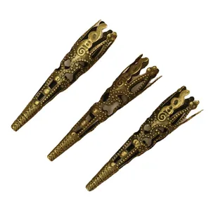 Calottes de fleurs en filigrane bronze antique pour la fabrication de bijoux et perles DIY