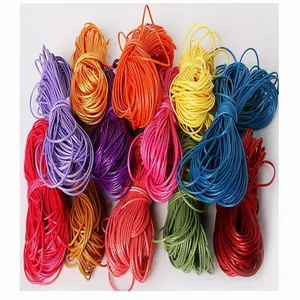 Cordones de cera coreanos de 1mm variados para hacer joyas y manualidades de trenzado
