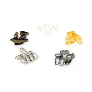 Mixed color metal pinch bails connectors for DIY handmade pendant necklace jewelry making