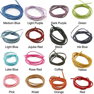Cordón de Antelina Hilo de Cuero Terciopelo Coreano Para Fabricación de Joyas DIY Pulsera Collar Material Trenzado