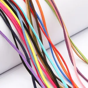 Cordón de gamuza multicolor de alta calidad para creación de joyería DIY y accesorios