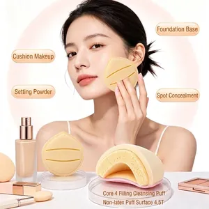 ALYAN Piumino per Cushion a Goccia d'Acqua Marshmallow Super Morbido Spugna Trucco in Poliuretano Idrofilo Senza Lattice per Fondotinta