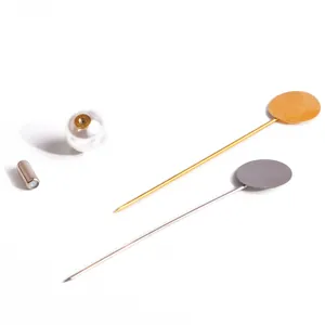 Elegante gold- und silberne Legierungs-Broschennadeln mit Perle für DIY-Schmuckzubehör